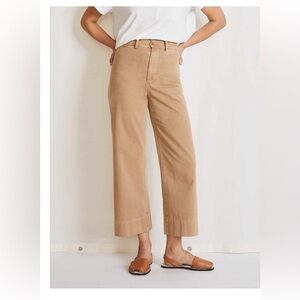 Apiece Apart Tan Wide-Leg Trousers